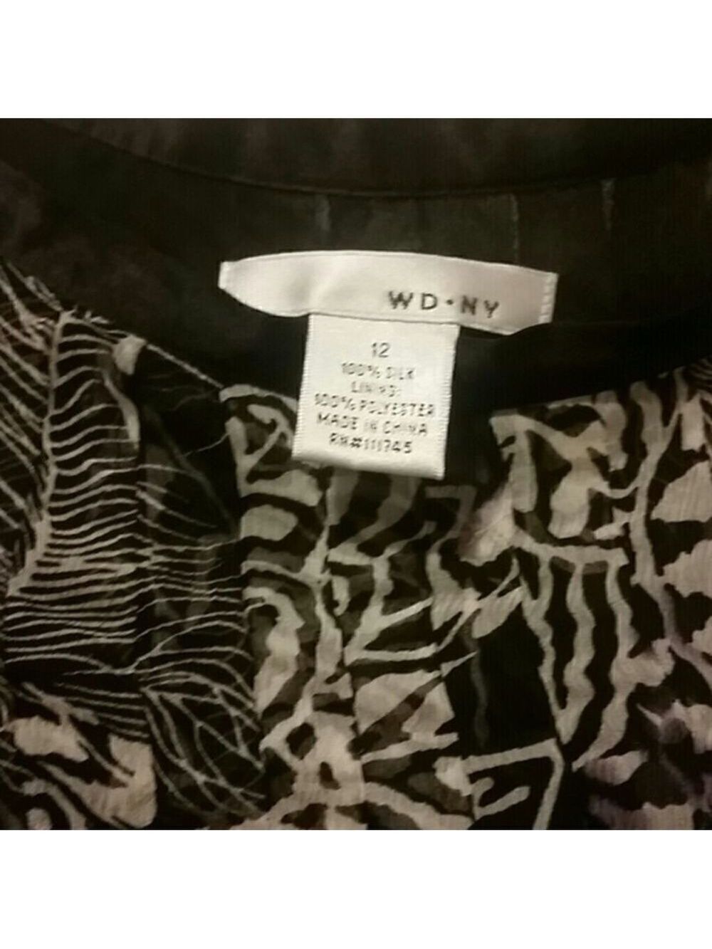 wd NY SILK REPEAT PLEAT FLOWY LINED SKIRT - Picture 3 of 4